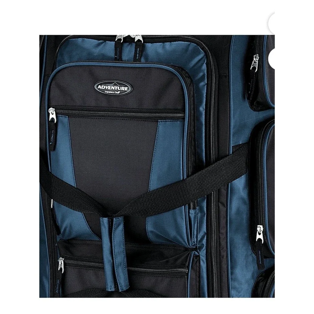 Travelers Club 30-inch Adventure Rolling Multi-Pocket Upright Luggage Duffel